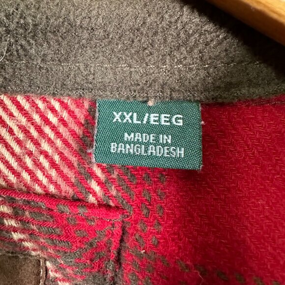 Orvis Big Bear Heavyweight Double Brushed Flannel Button Down Shirt Hand Warmer - Picture 11 of 15